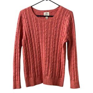 St. John's Bay Coral Cable Knit Sweater